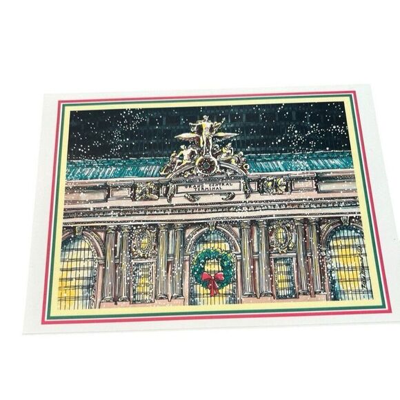 American Artists Group Other - New York City Grand Central Station Terminal 8 Christmas Cards W Envelopes New